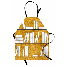 Simplistic Books on Shelves Apron