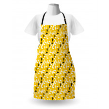 Diagonal Leaf Pattern Apron