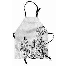 Floral and Grunge Apron