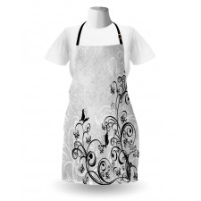 Floral and Grunge Apron