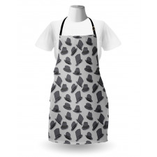 Doodle Drawn Hats Apron