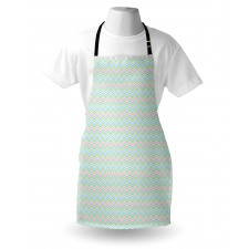 Zigzags Pastel Tones Apron