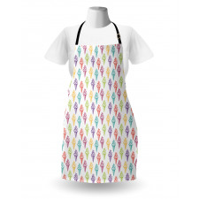 Colorful Sketchy Drawn Apron