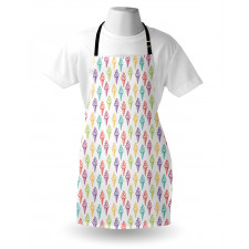 Colorful Sketchy Drawn Apron