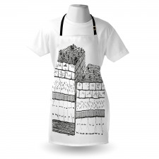 Rock Formation Theme School Apron