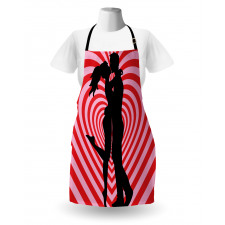 Couple on Whirlpool Heart Apron