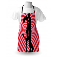 Couple on Whirlpool Heart Apron