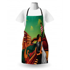 Romantic Couple on Gondola Apron