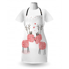 Reindeer with Finger Prints Apron