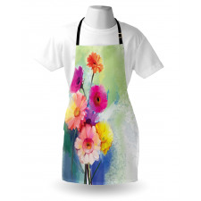 Gerbera Flowers Art Apron