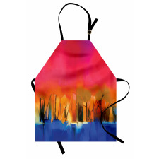 Vivid Abstract Scene Apron