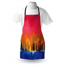 Vivid Abstract Scene Apron