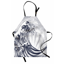 Oriental Japanese Waves Apron