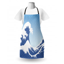 Wave in Vintage Theme Apron