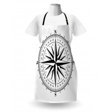 Simple Monochrome Windrose Apron