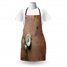 Opened Tool on Grunge Wood Apron