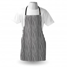 Irregular Vertical Lines Art Apron