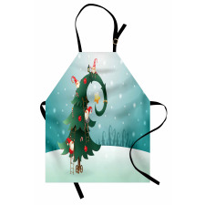 Christmas and Gnomes Apron