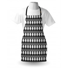 Ornamental Skull Print Apron