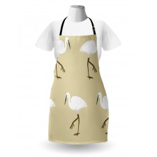 Leg Standing Heron Birds Apron