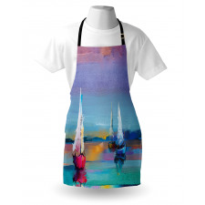 Modern Art Boat Sail Apron