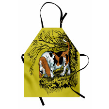 Hunting Dog Woods Apron