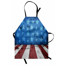 Grunge Stars Stripes Apron