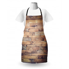 Earthy Toned Planks Apron