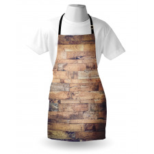 Earthy Toned Planks Apron