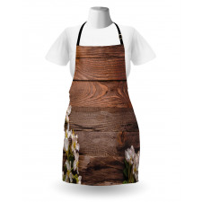 White Bloom Arrangement Apron