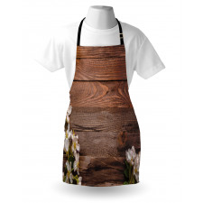 White Bloom Arrangement Apron