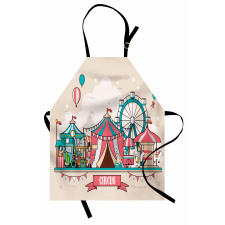 Circus Flat Balloons Apron