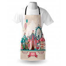 Circus Flat Balloons Apron