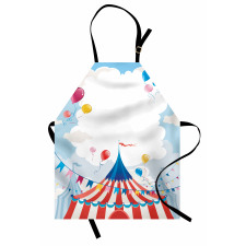 Circus Day Canvas Tent Apron