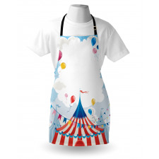 Circus Day Canvas Tent Apron