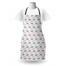 Sea Animals Silhouettes Apron