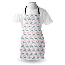 Sea Animals Silhouettes Apron