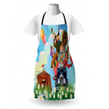 Vintage Car Circus Apron