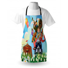 Vintage Car Circus Apron