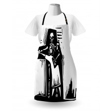 Dancing with Death Shadow Apron