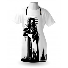 Dancing with Death Shadow Apron