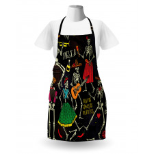 Dia de los Muertos Fiesta Apron