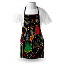 Dia de los Muertos Fiesta Apron