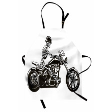 Crazy Halloween Motorbike Apron