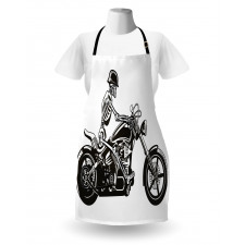 Crazy Halloween Motorbike Apron