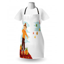 Scarecrow and Fruits Apron