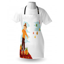 Scarecrow and Fruits Apron