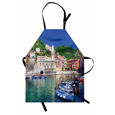 Panoramic Italian Village Apron