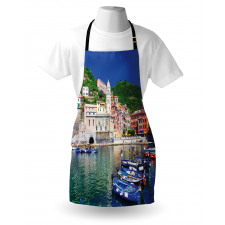 Panoramic Italian Village Apron