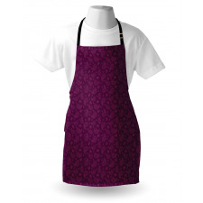 Simplistic Outline Floral Apron